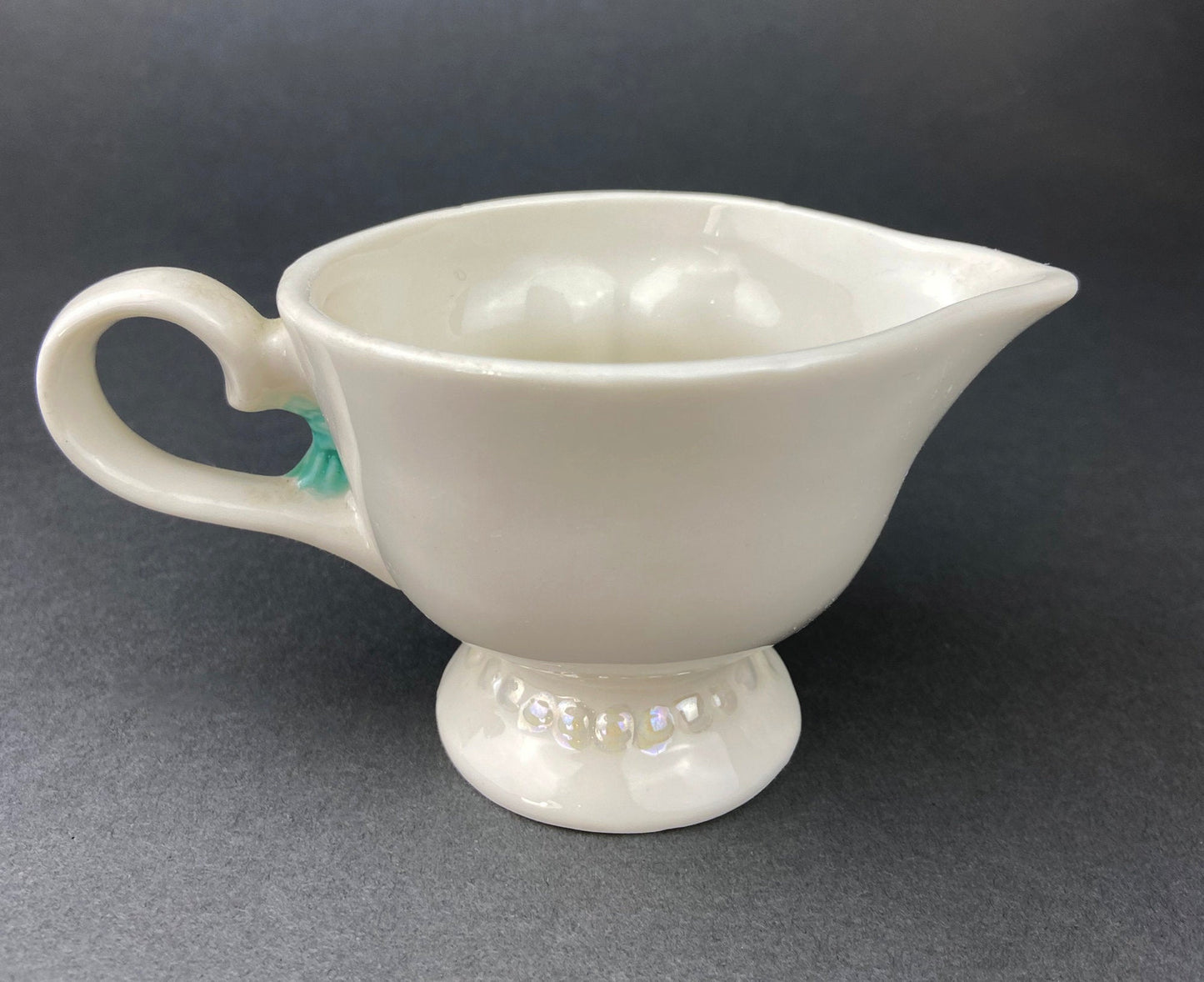 Bailey's Winking Face Creamer with Blue Bow.  Yum Collectible Creamer.  Limited Edition.