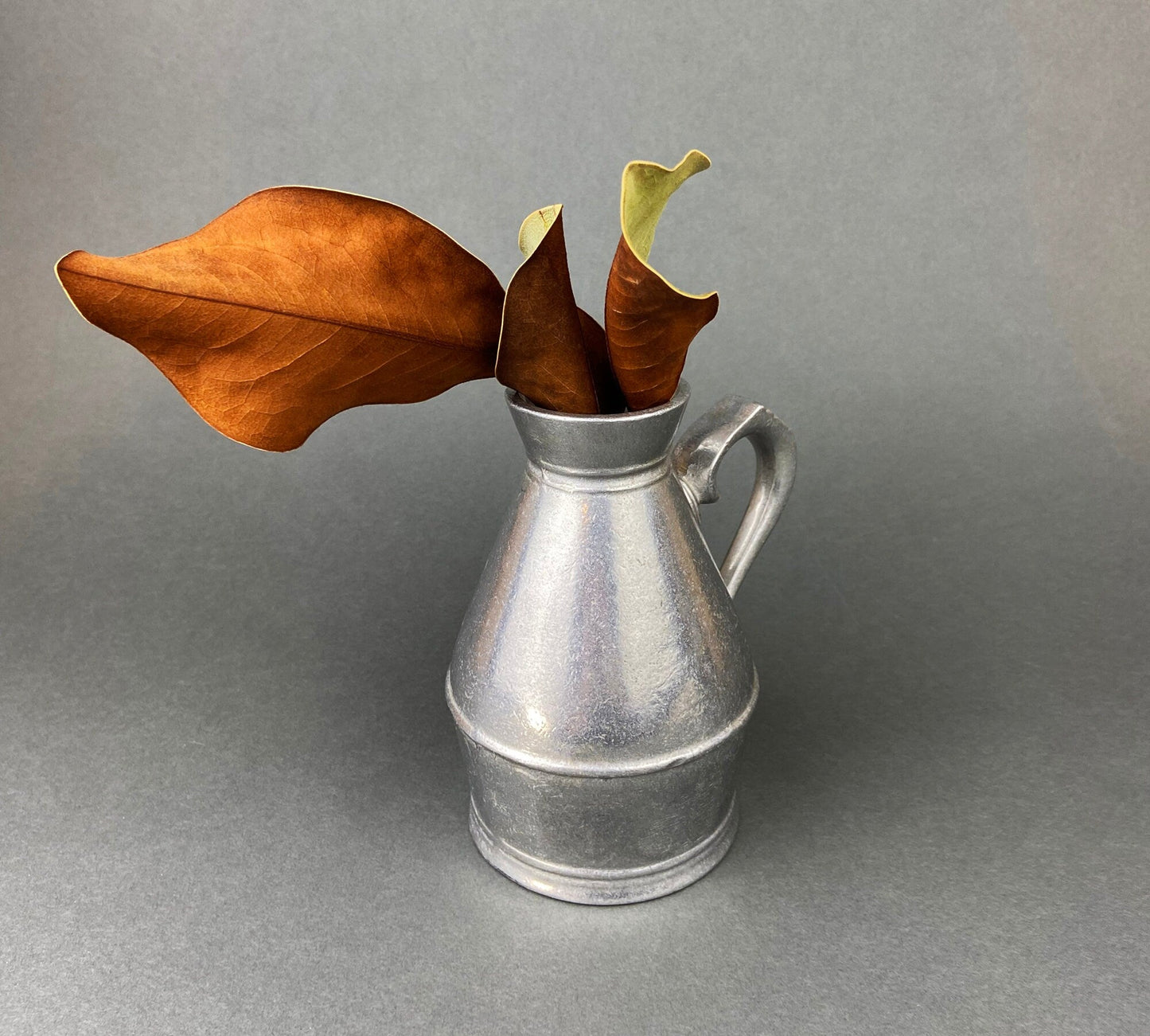 Vintage Pewter Sugar and Cinnamon Shaker. Reed and Barton Muffineer. Subscribed with "Ladies Doubles Runner Up."