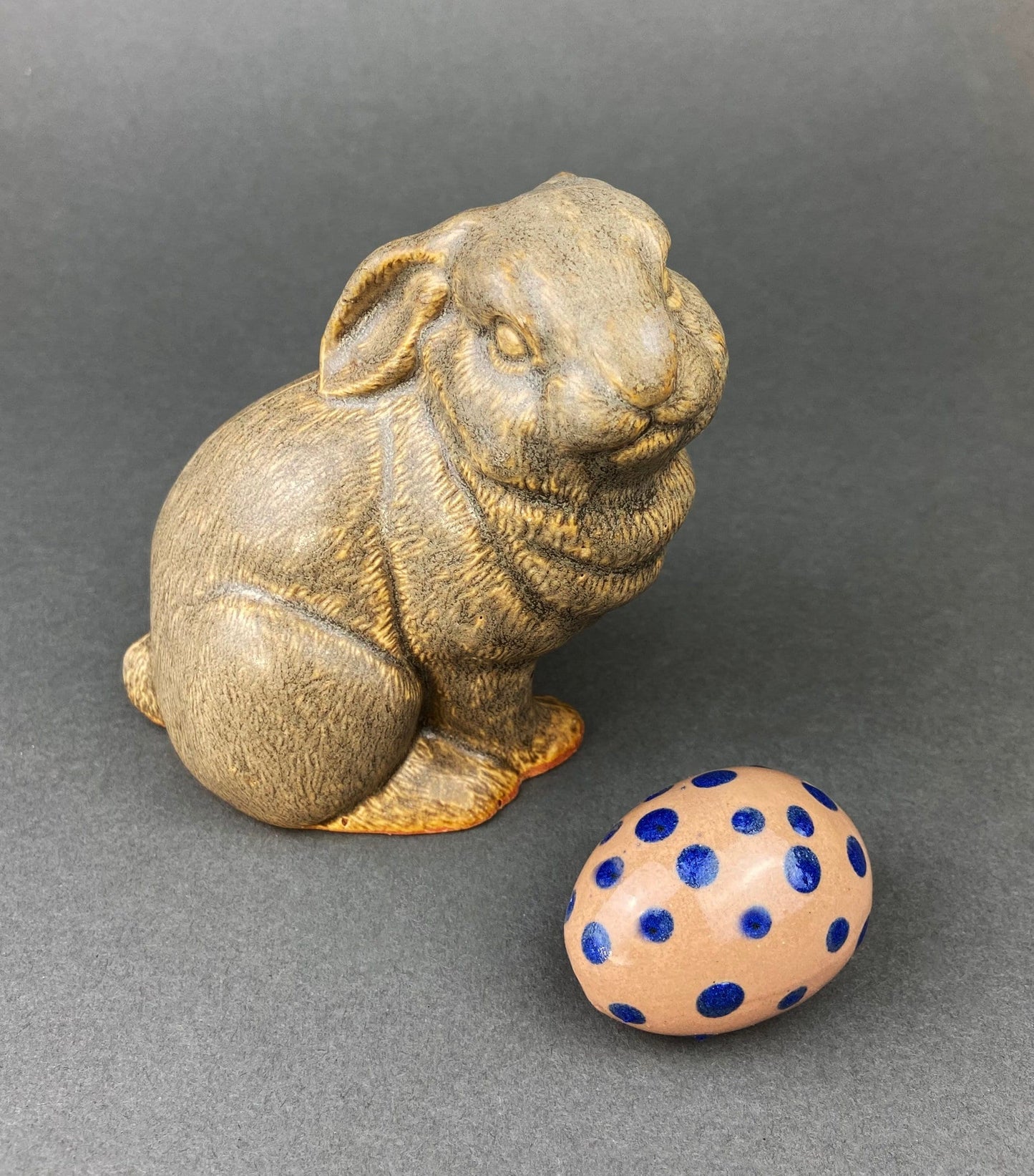 Rabbit/Bunny Figurine.  Beige Ceramic Bunny.  Easter/Spring Celebration. Gift Idea for holidays.