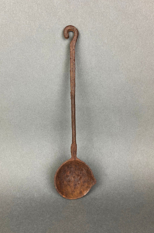 Vintage Iron Ladle/Spoon.  Lead Spoon.  Rustic Kitchen Decor. Collectible.