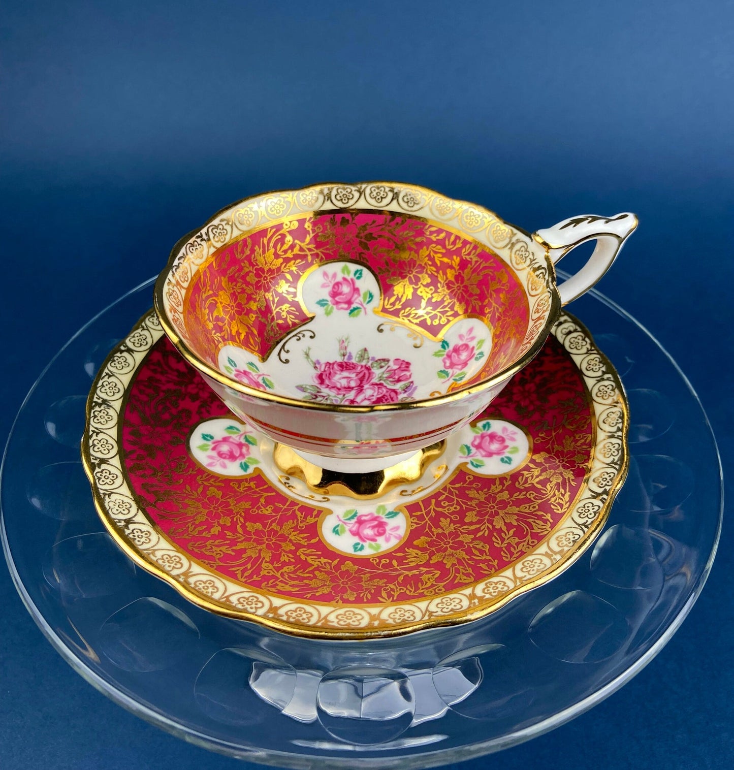 Vintage Teacup, Coffee Cup and Saucer.  Royal Grafton. Fine Bone China Made in England.