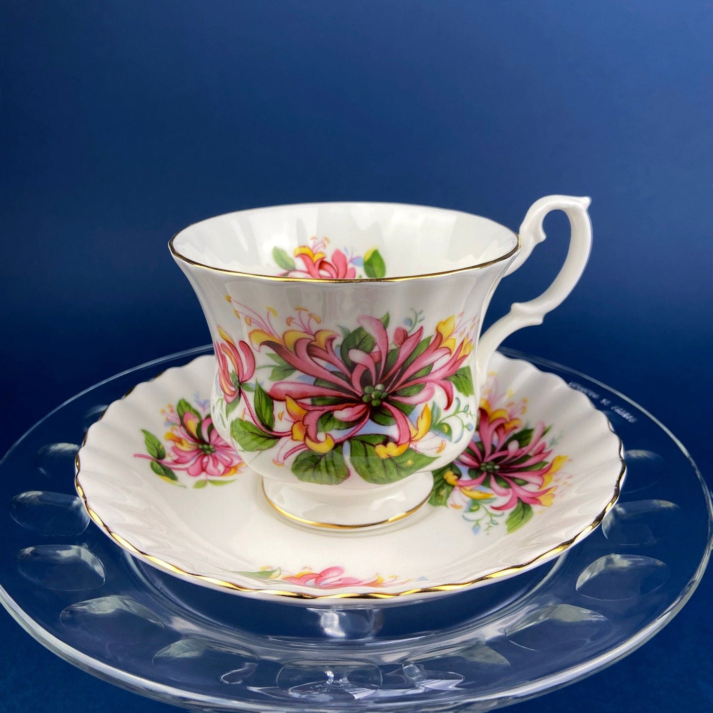 Vintage Creamer and Sugar Bowl with Lid.  Paragon Fine Bone China. By Appointment to Her Majesty The Queen Potters. Made in England.