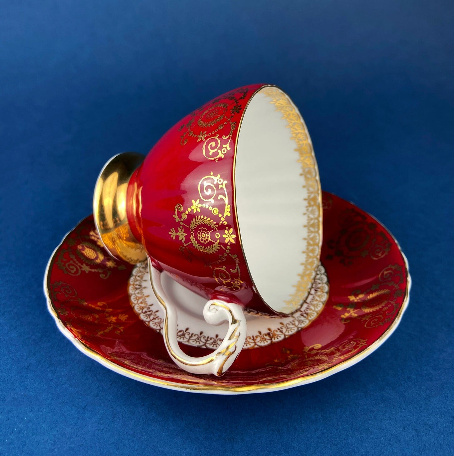 Vintage Teacup, Coffee Cup and Saucer.  Royal Grafton. Fine Bone China Made in England.