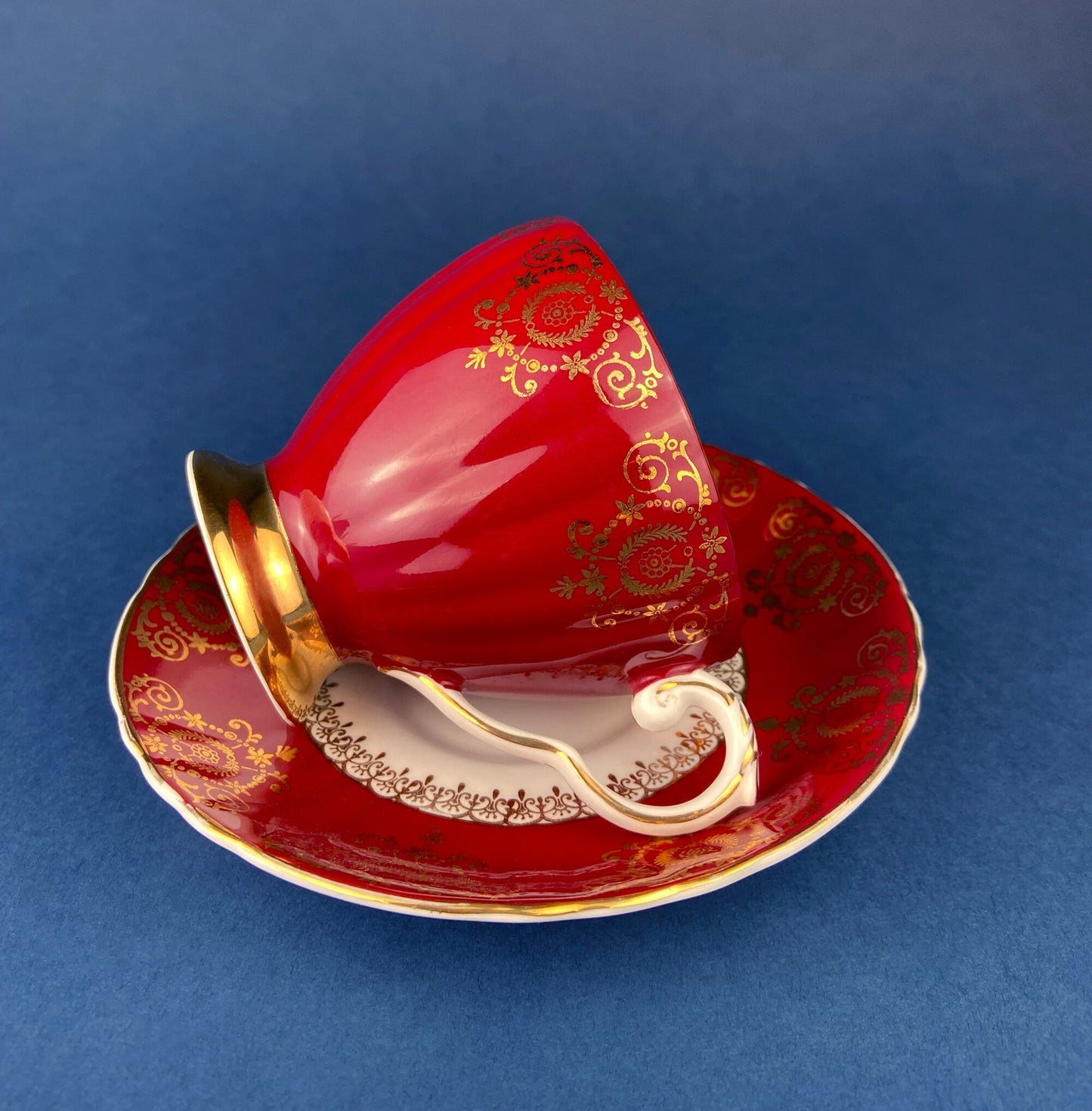 Vintage Teacup, Coffee Cup and Saucer.  Royal Grafton. Fine Bone China Made in England.
