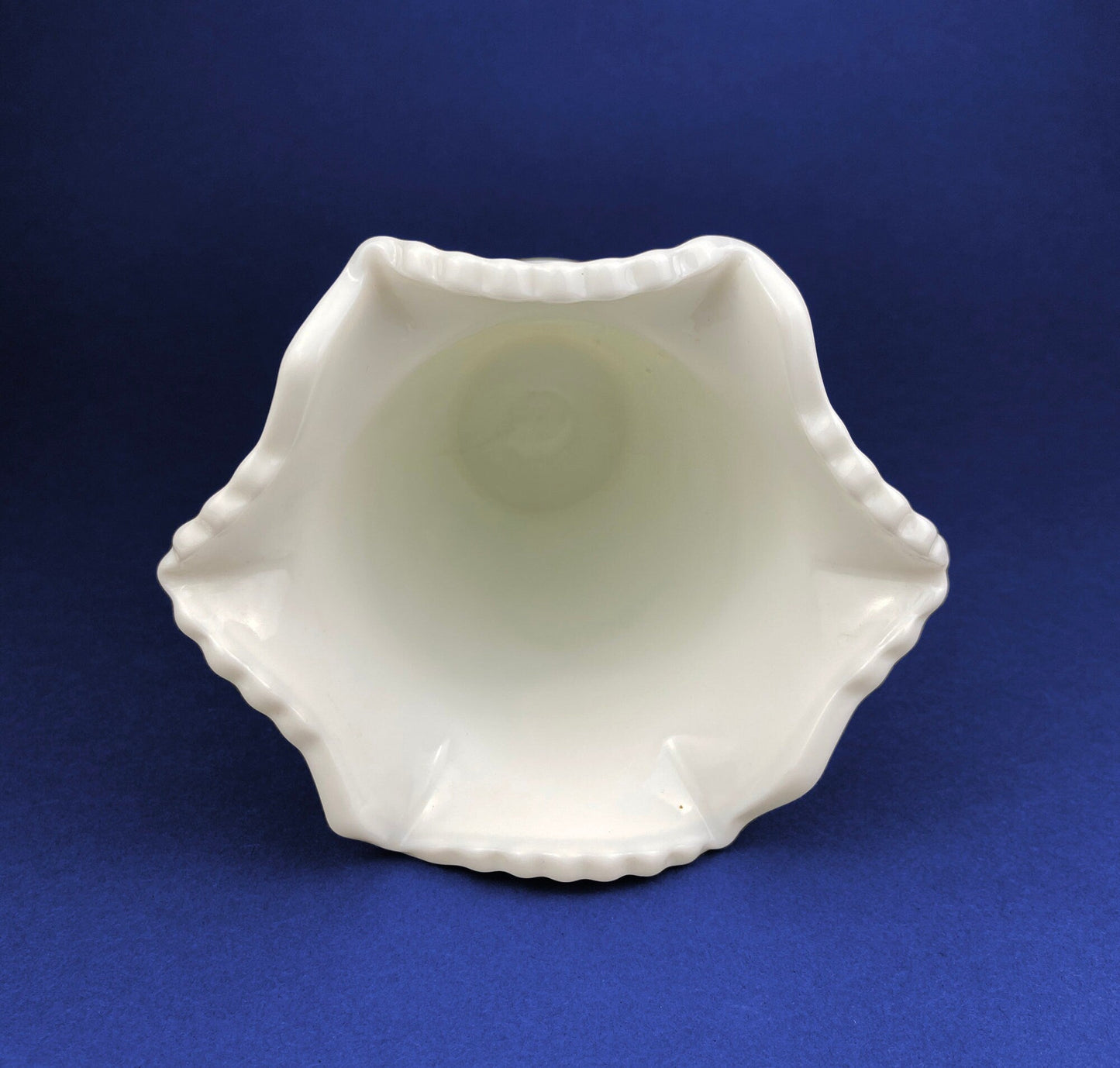 Vase Vintage Westmoreland Milk Glass with Old Quilt Design. Block and Star Pattern. Collectible Glass.