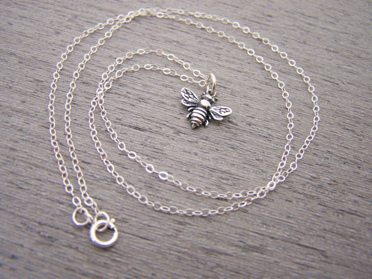 Sterling Silver Bumblebee Necklace