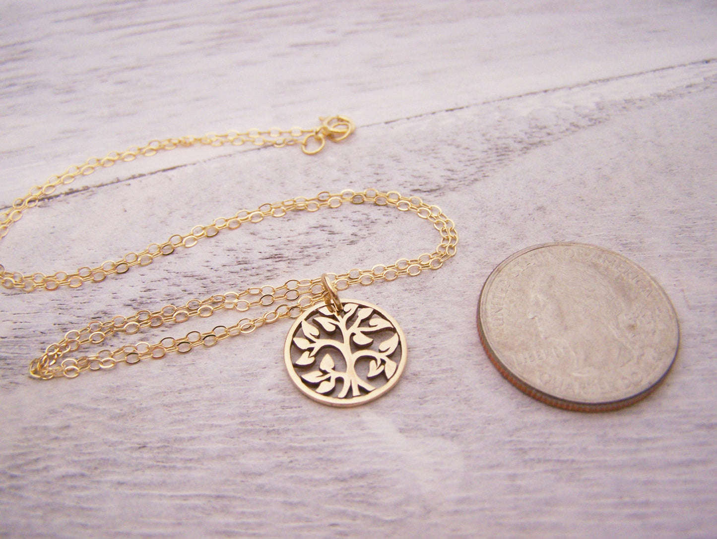 Tree of Life Gold Filled Necklace