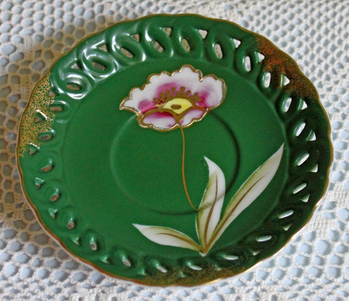 Hand Painted Vintage Tea Cup and Saucer