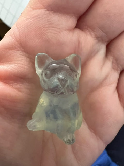 3cm Opalite Crystal Dog