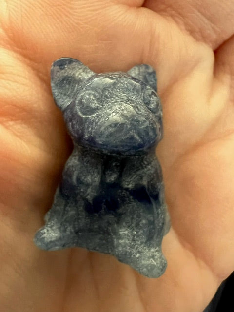 3cm Blue Aventurine Crystal Dog