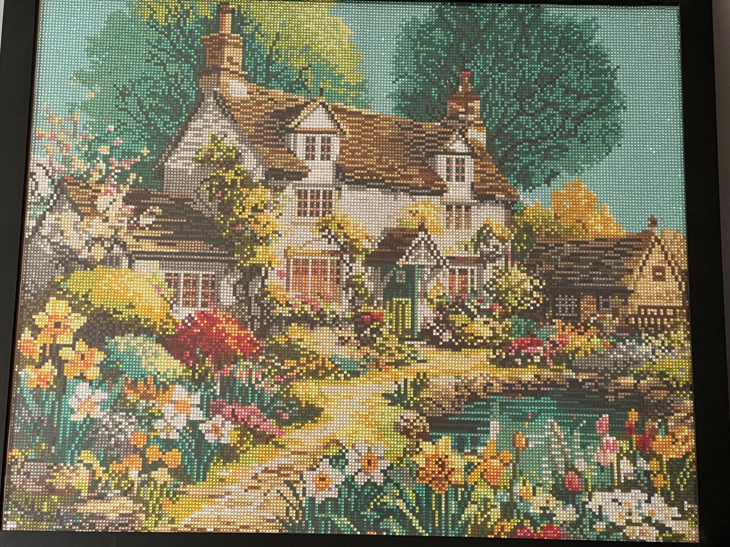 English Garden Framed Diamond Painting 20x24