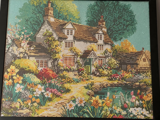English Garden Framed Diamond Painting 20x24