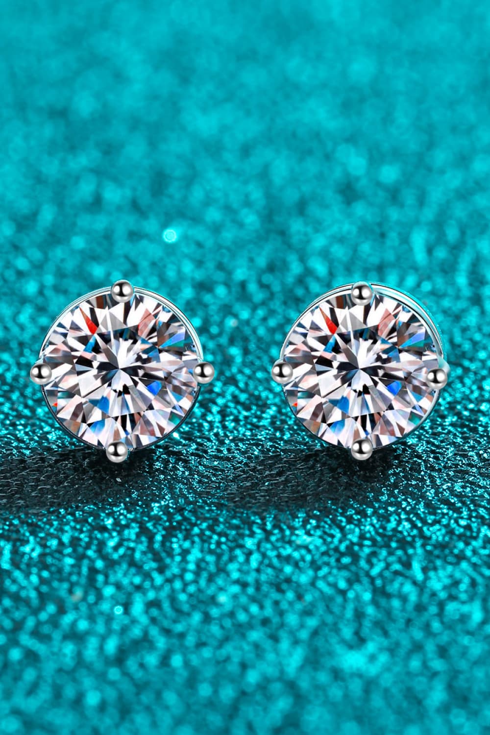 2 Carat Sparkala™ Rhodium-Plated Stud Earrings