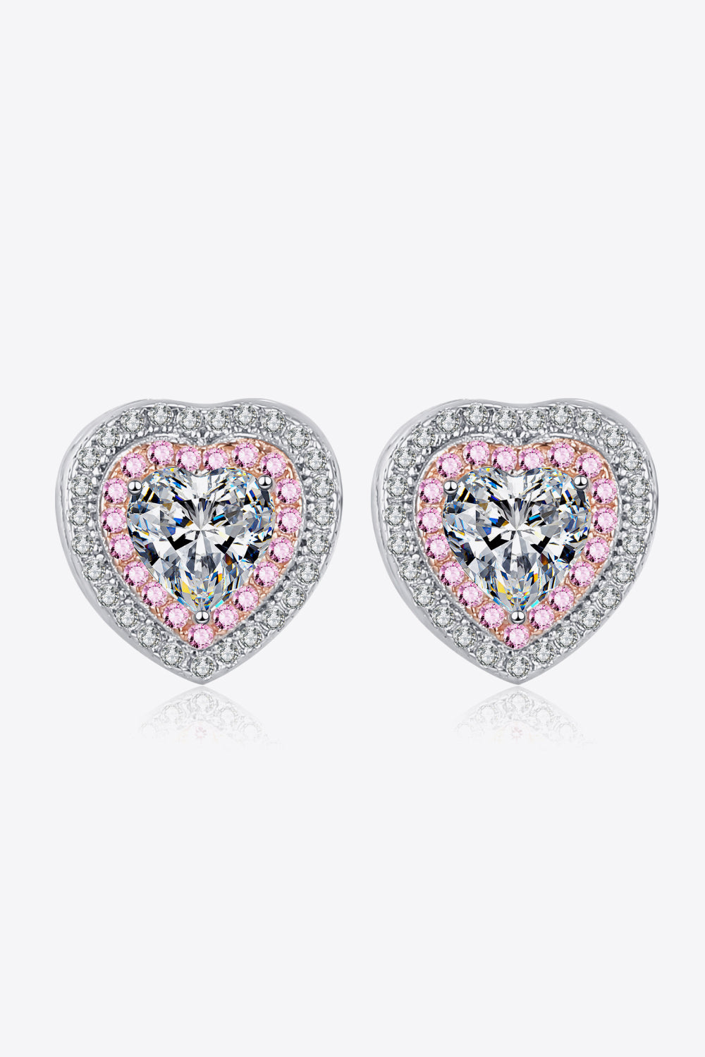 Sparkala™ Heart-Shaped Stud Earrings