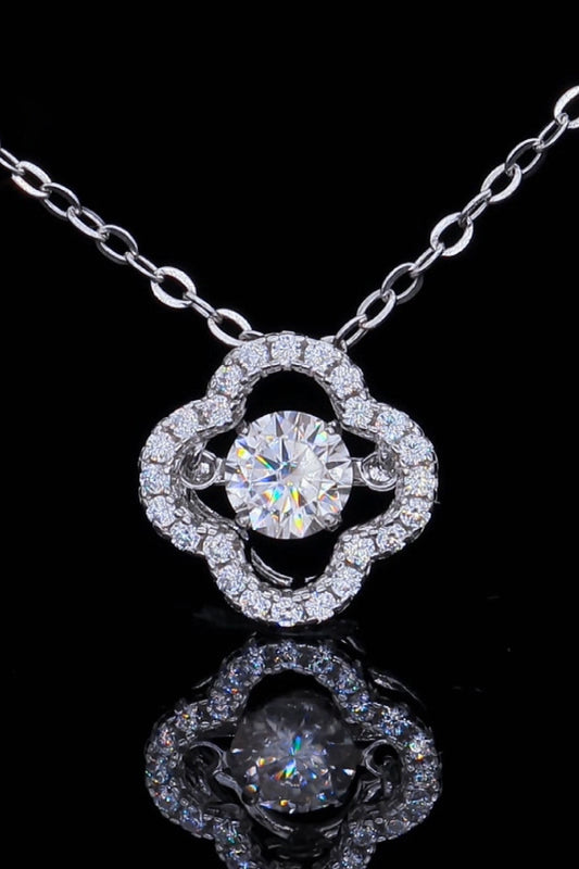 Platinum-Plated 925 Sterling Silver Sparkala™ Flower Pendant Necklace