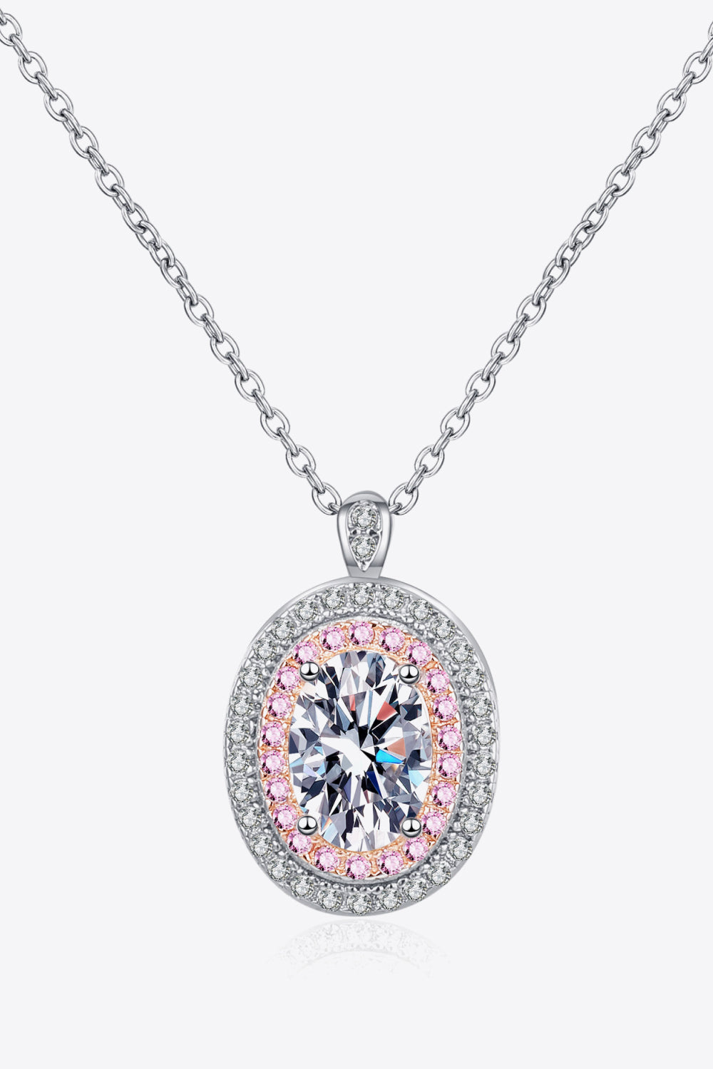 Adored 925 Sterling Silver Rhodium-Plated 1 Carat Sparkala™ Pendant Necklace