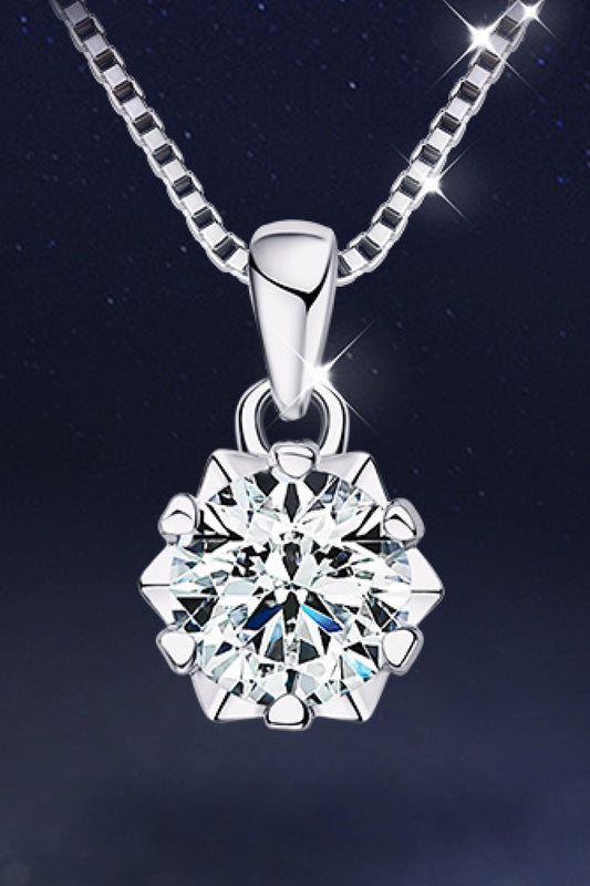 1 Carat Sparkala™ Pendant Platinum-Plated Necklace