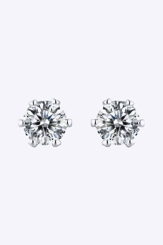Good Days Ahead Sparkala™ Stud Earrings (Platinum-Plated Fine Silver)