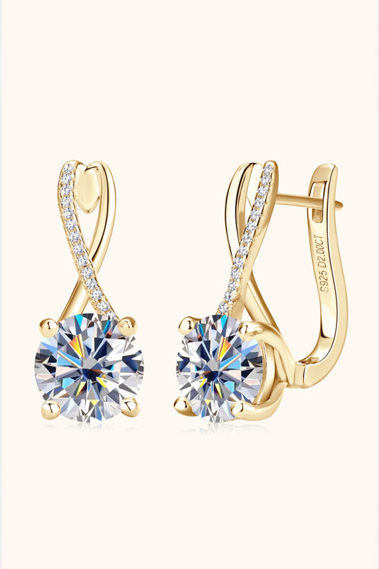 4 Carat Sparkala™ Platinum-Plated 925 Sterling Silver Earrings