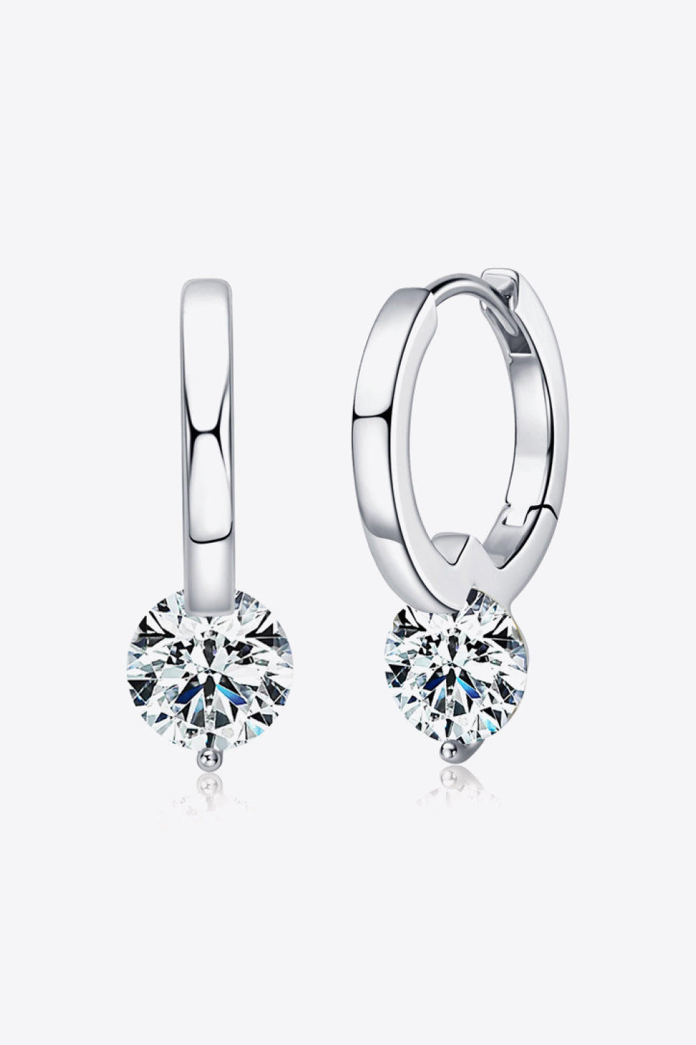 2 Carat Sparkala™ Platinum-Plated 925 Sterling Silver Drop Earrings