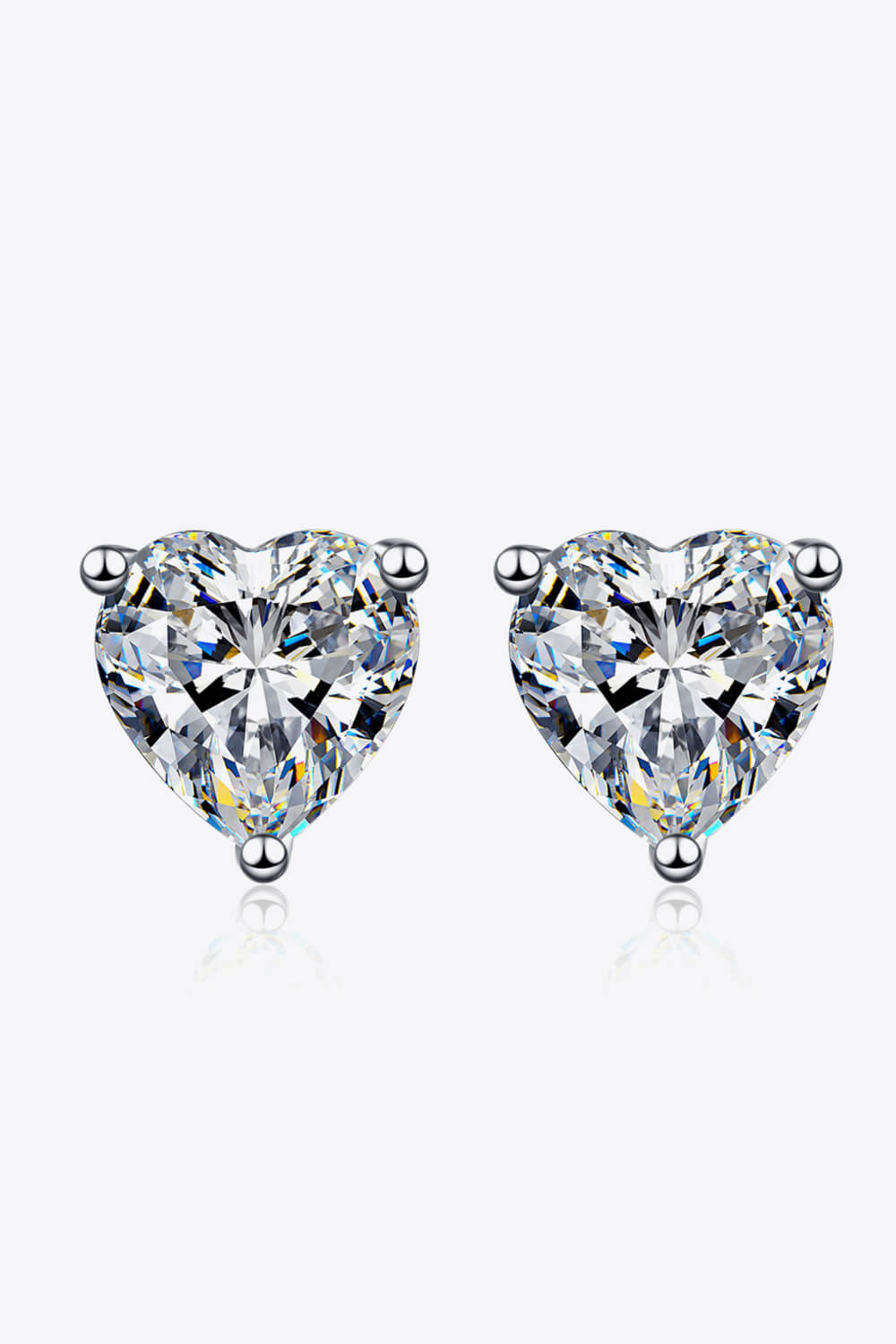 2 Carat Sparkala™ Heart-Shaped Stud Earrings