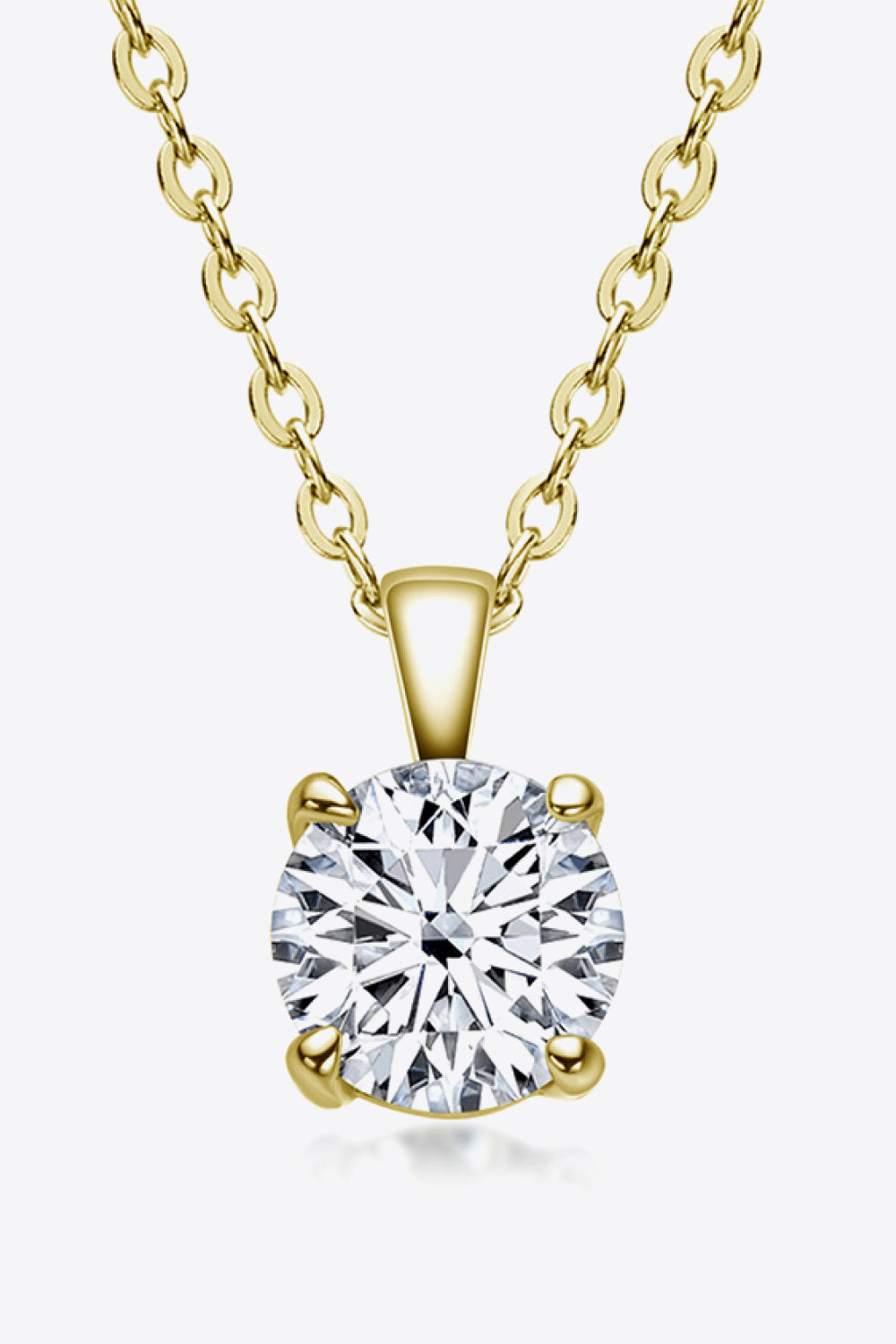 1 Carat Sparkala™ Chain-Link Necklace (Platinum-Plated Fine Silver)