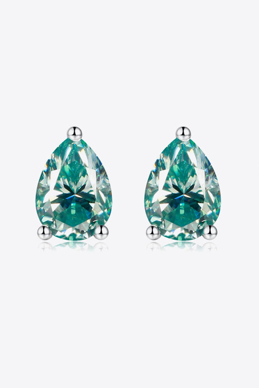 2 Carat Sparkala™ Teardrop Earrings (Platinum-Plated Fine Silver)