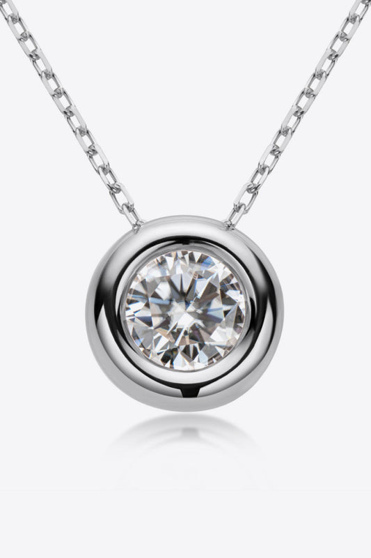 Adored 1 Carat Sparkala™ Pendant 925 Sterling Silver Necklace (Platinum-Plated Fine Silver)