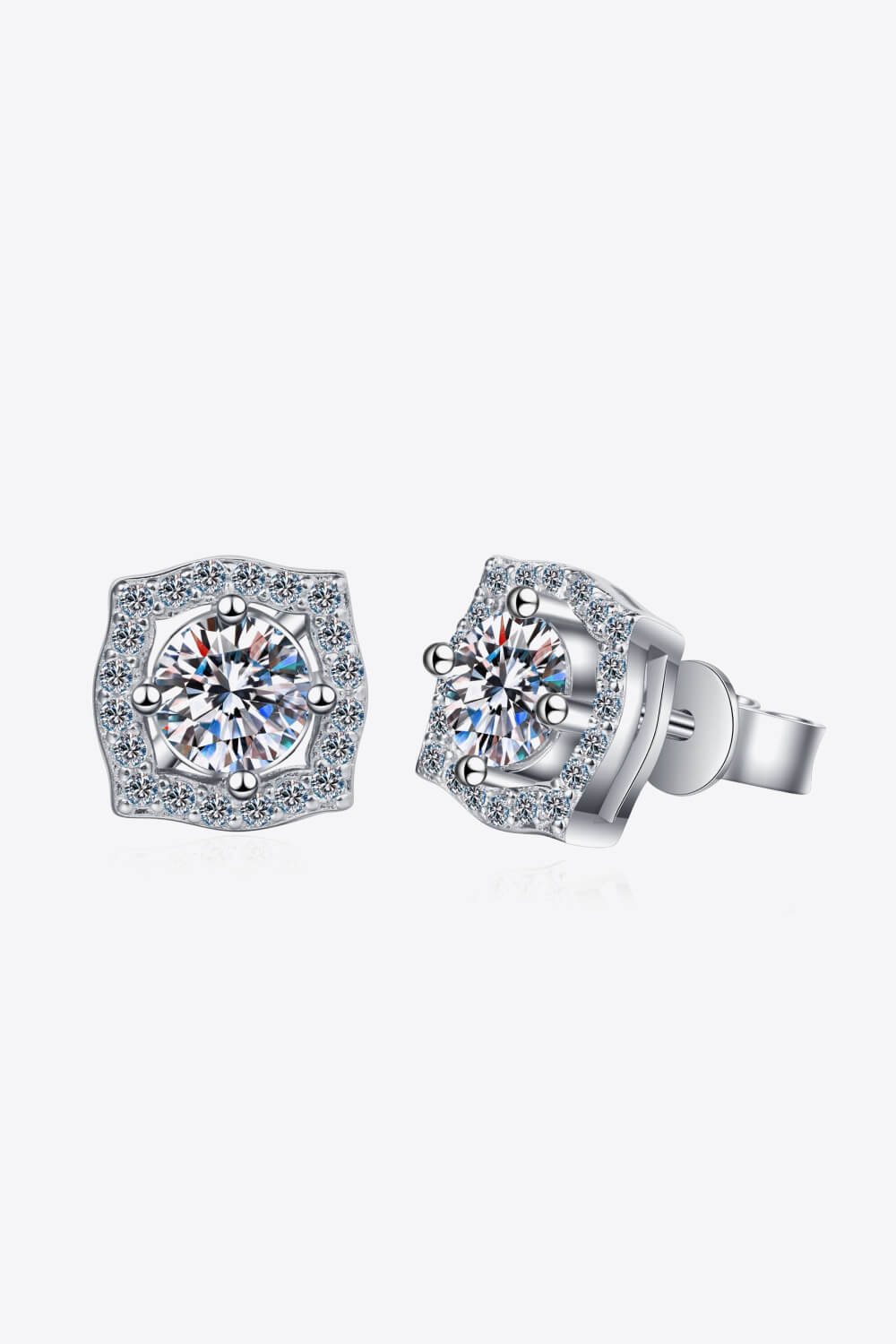 1 Carat Sparkala™ Geometric Stud Earrings