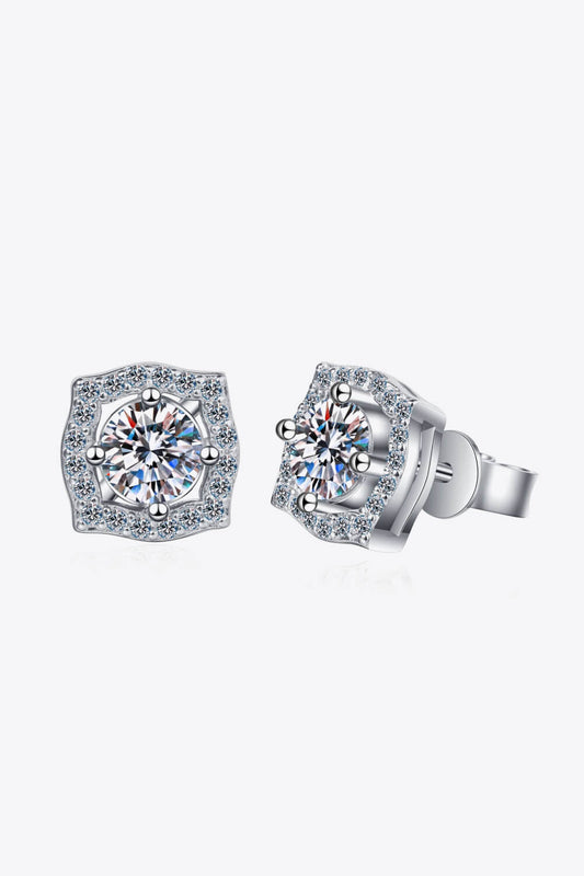 1 Carat Sparkala™ Geometric Stud Earrings