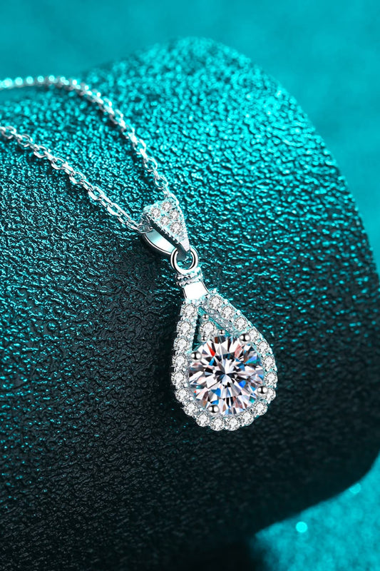 2 Carat Flawless Sparkala™ Teardrop Pendant Necklace in Fine Sterling Silver