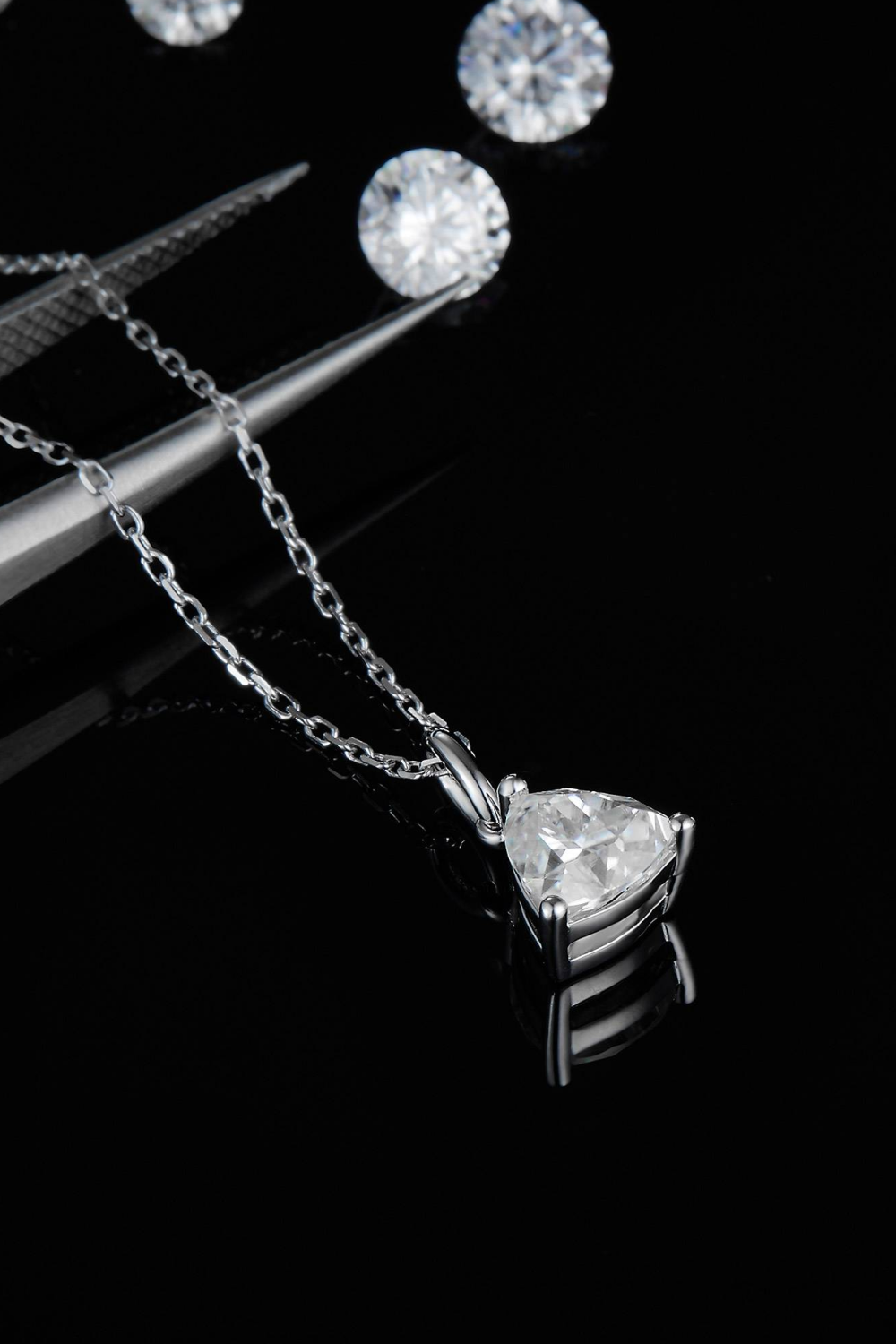 1 Carat Sparkala™ Pendant Platinum-Plated 925 Sterling Silver Necklace