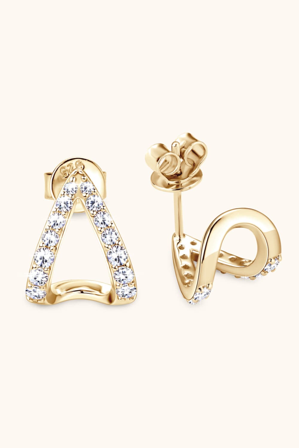 Sparkala™ Minimalist Platinum-Plated 925 Sterling Silver Earrings