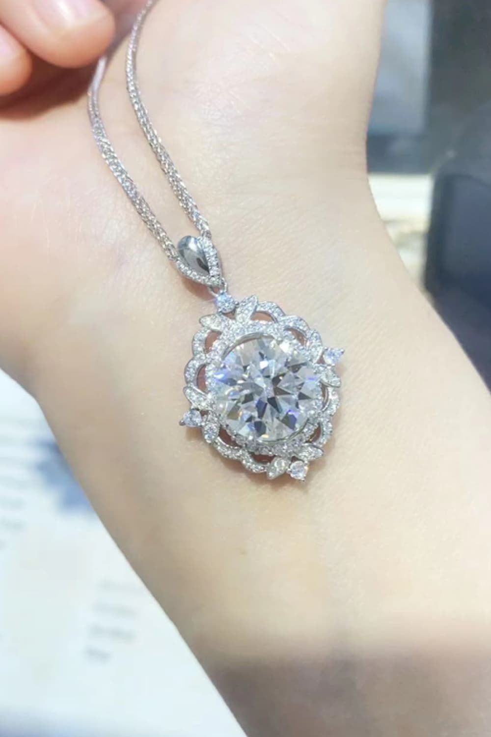 5 Carat Sparkala™ Platinum-Plated 925 Sterling Silver Necklace