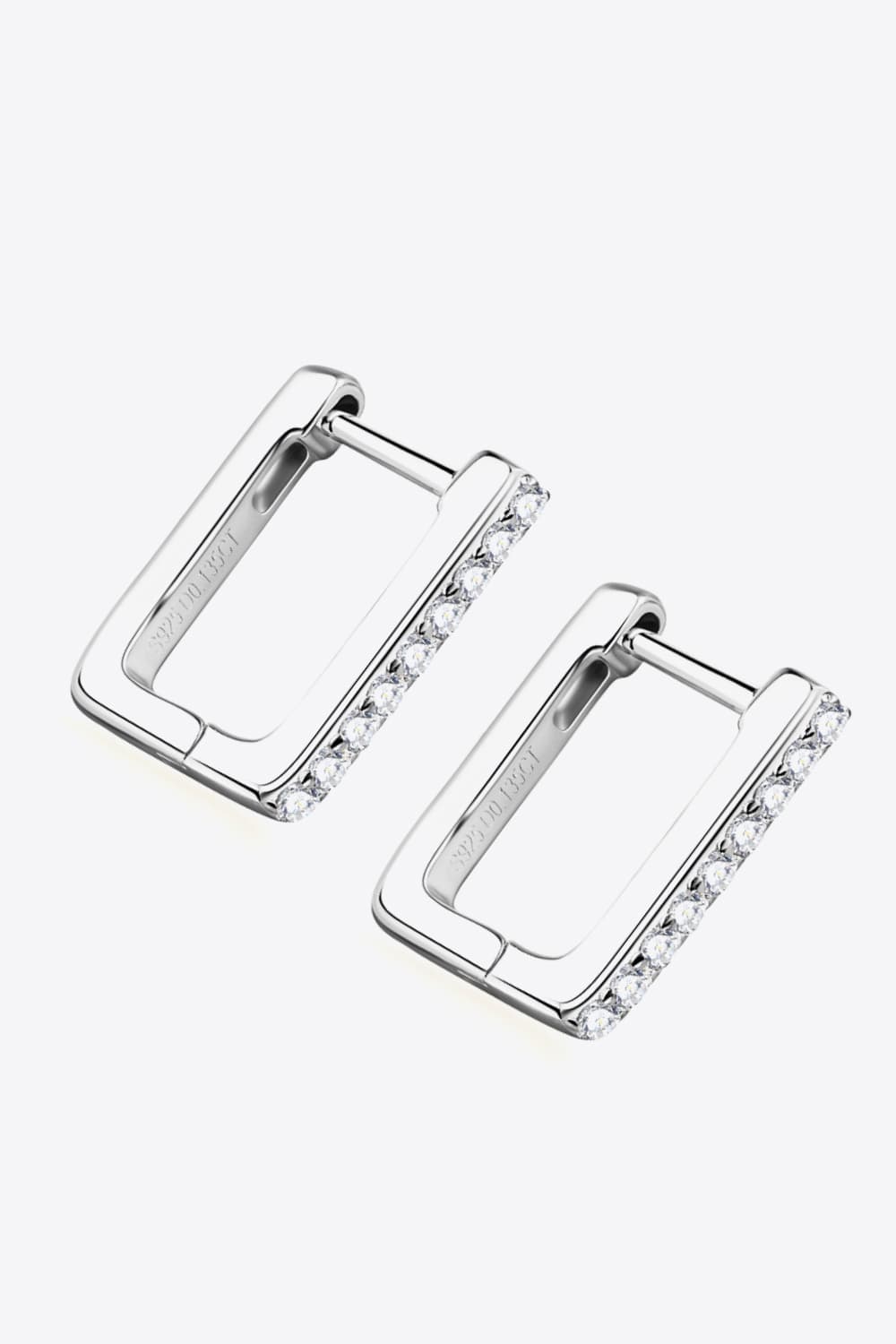 Sparkala™ Geometric Platinum-Plated 925 Sterling Silver Earrings