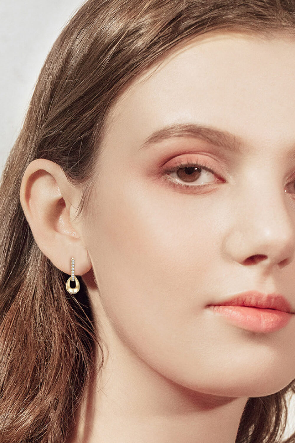 925 Sterling Silver Sparkala™ Double Hoop Earrings (Platinum-Plated Fine Silver)