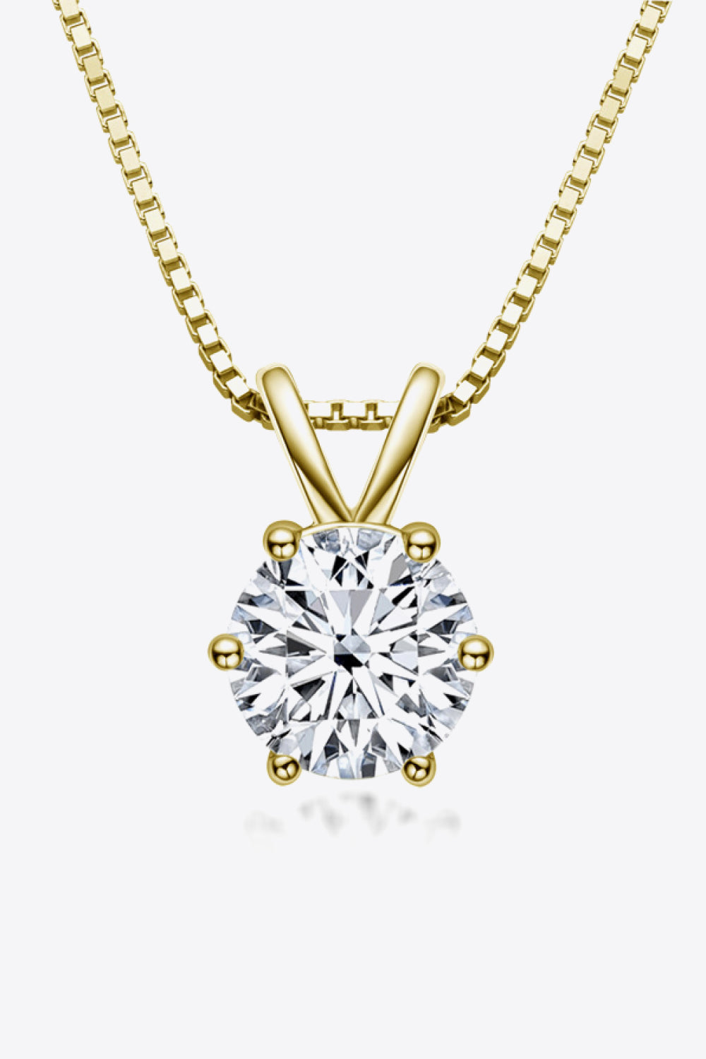 1 Carat Sparkala™ Pendant Necklace (Platinum-Plated Fine Silver)