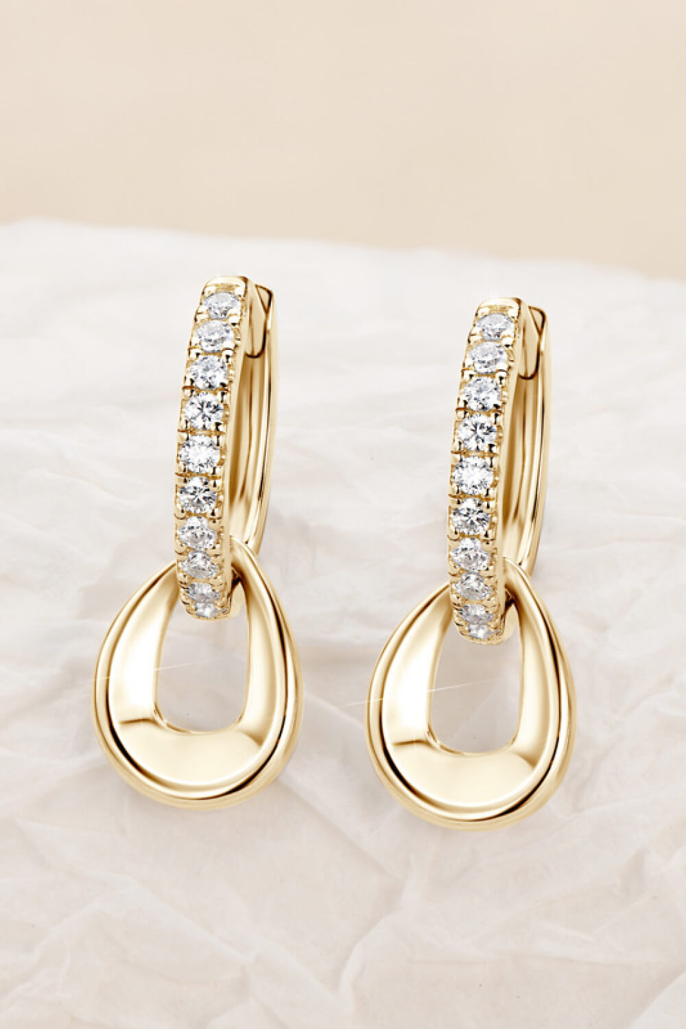 925 Sterling Silver Sparkala™ Double Hoop Earrings (Platinum-Plated Fine Silver)