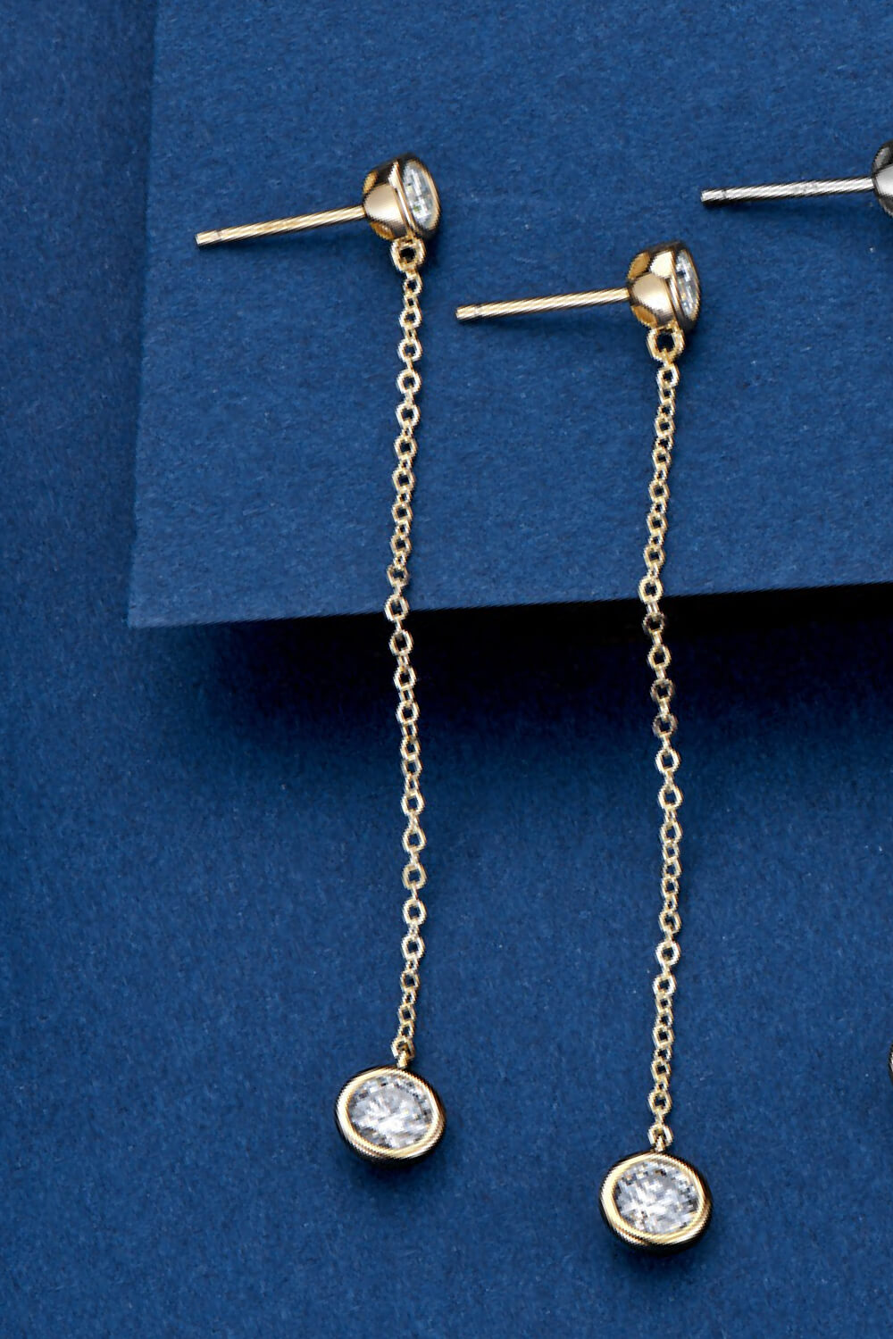 Adored Sparkala™ Chain Earrings (Platinum-Plated Fine Silver)