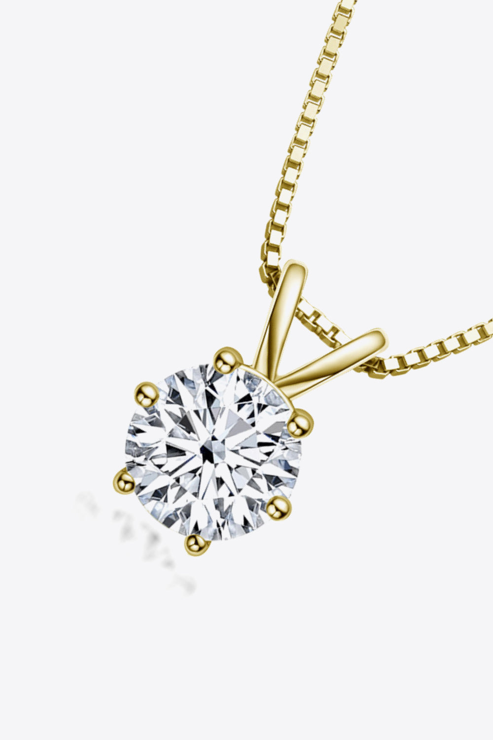1 Carat Sparkala™ Pendant Necklace (Platinum-Plated Fine Silver)