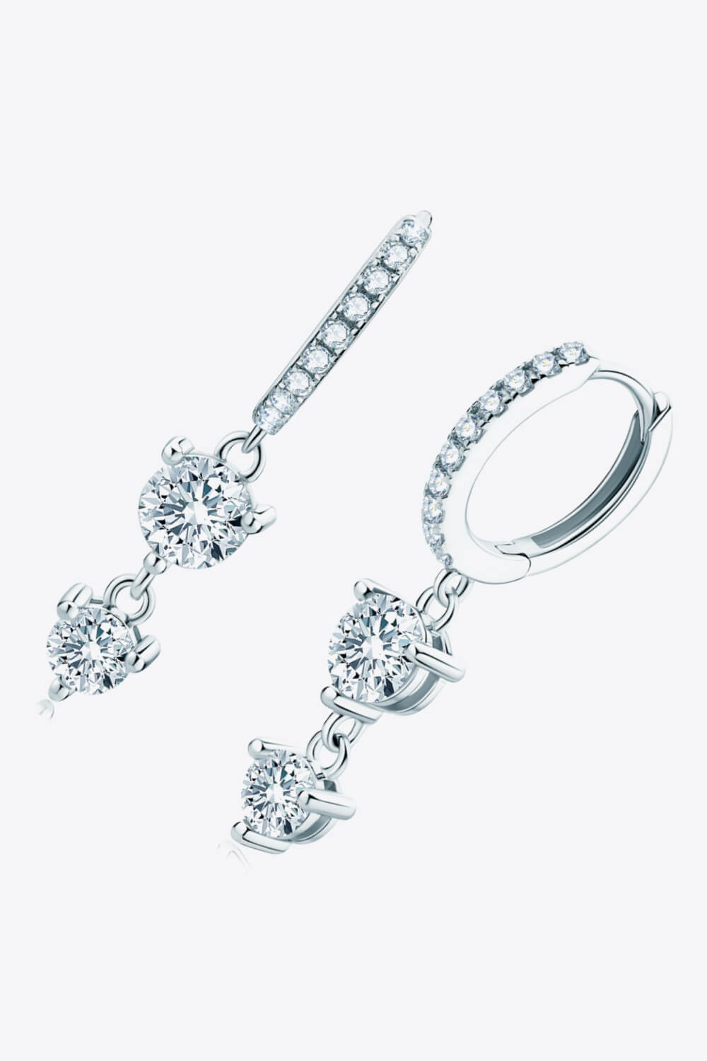 Adored Be The One Sparkala™ Drop Earrings (Platinum-Plated Fine Silver)