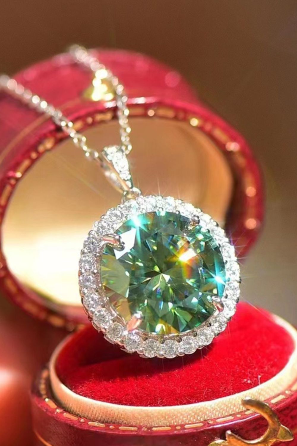 10 Carat Sparkala™ Pendant Platinum-Plated Necklace