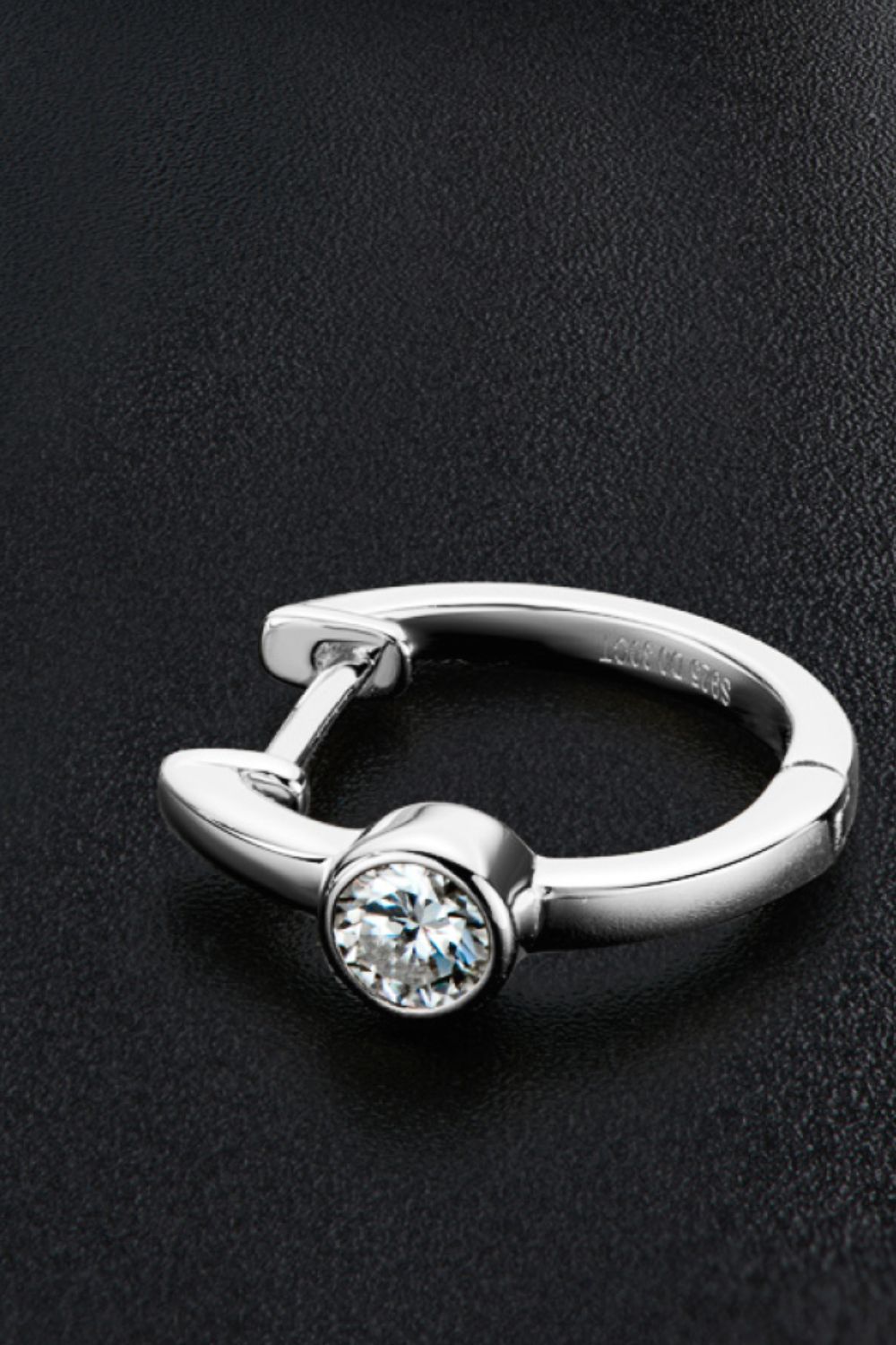 18k Gold-Plated Inlaid Sparkala™ Huggie Earrings (Platinum-Plated Fine Silver)