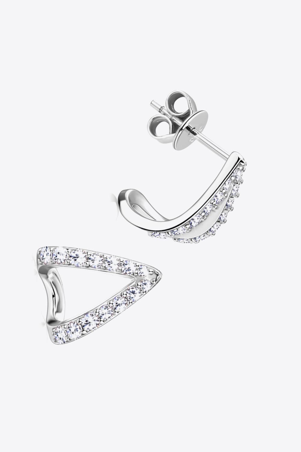 Sparkala™ Minimalist Platinum-Plated 925 Sterling Silver Earrings