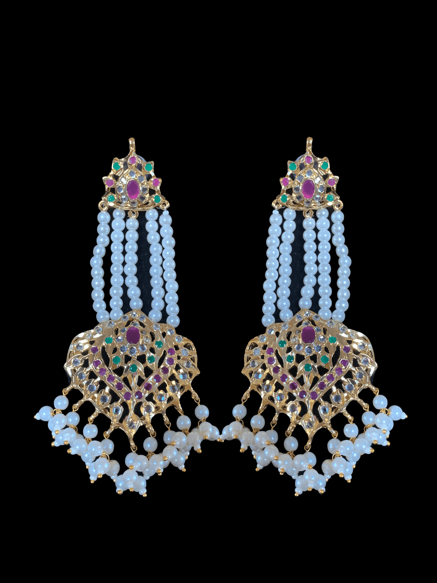 DER87 Aymara jhoomar earrings ( READY TO SHIP  )