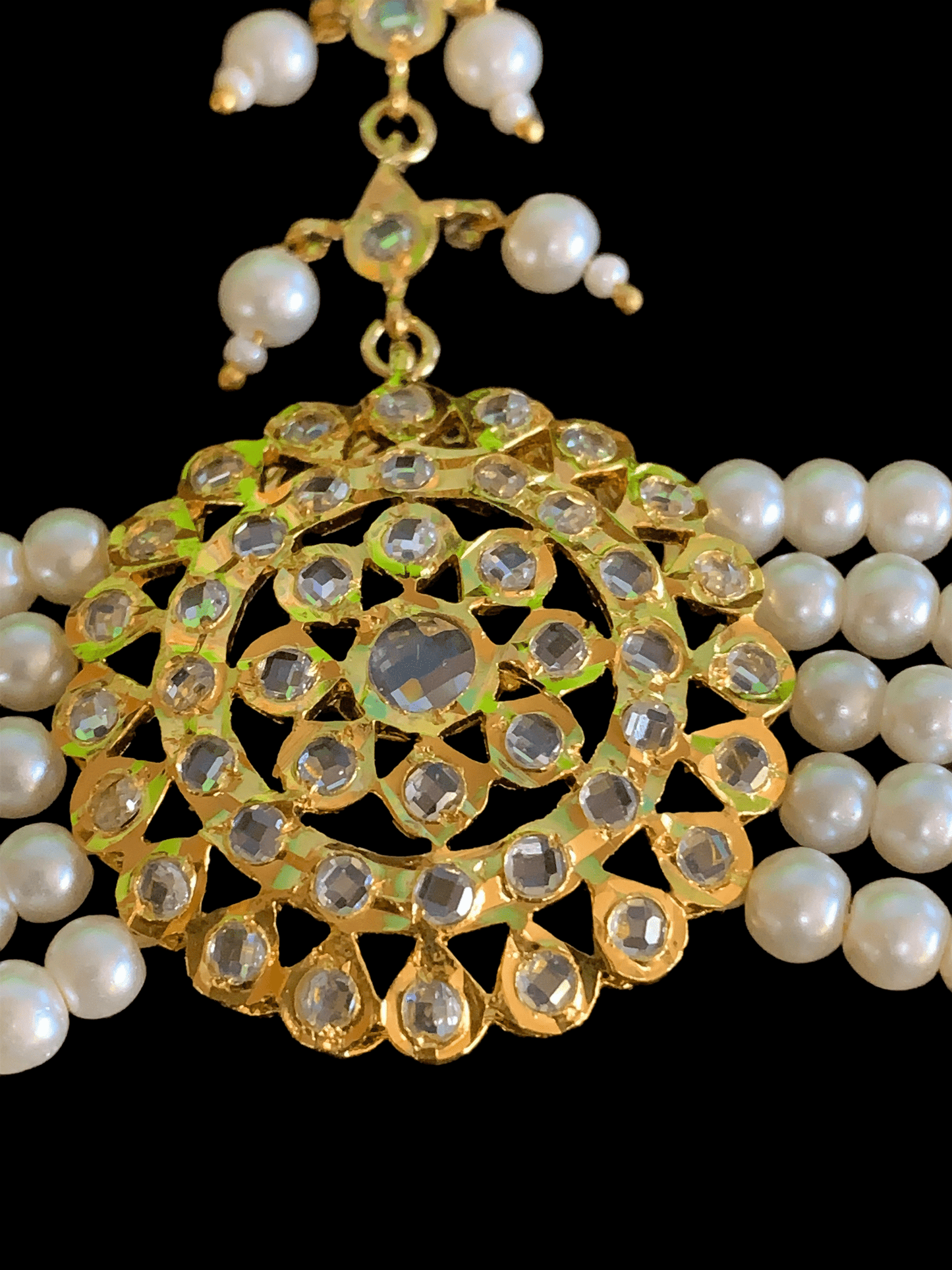 HP12 Trikha haath Phool (pearls  )  -ONE PAIR( READY TO SHIP  )