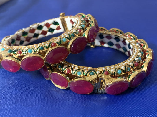B2 Madhuri Navratan Bangles ( READY TO SHIP )