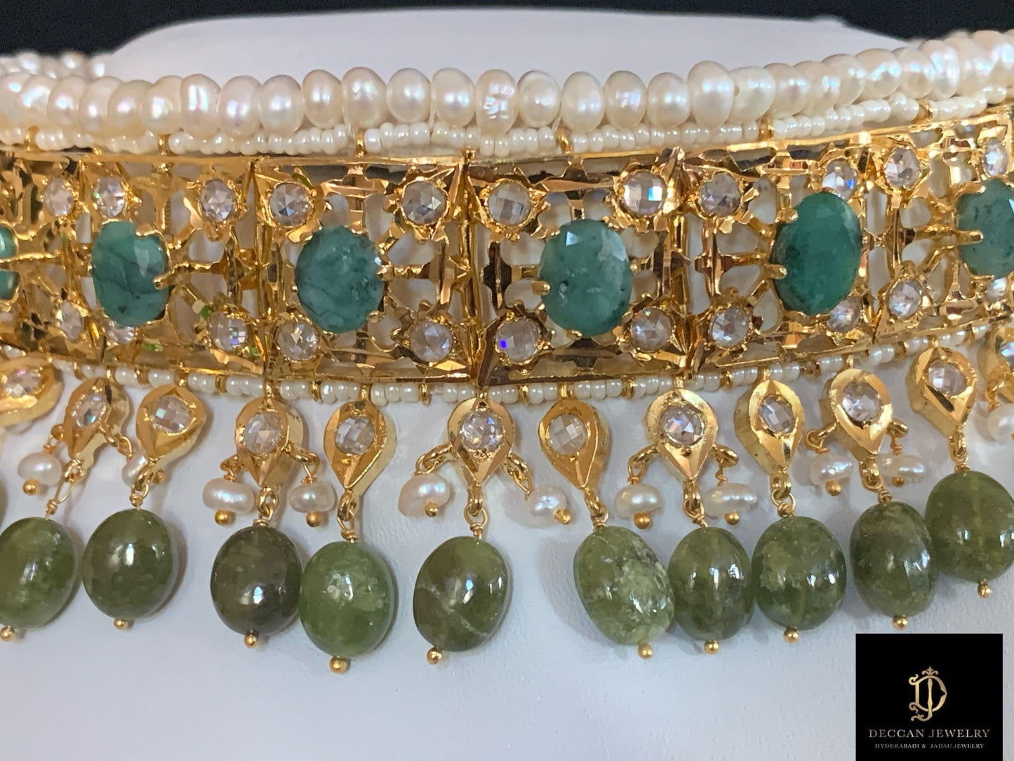 Insia jadavi lacha in natural beads (SHIPS IN 4 WEEKS)
