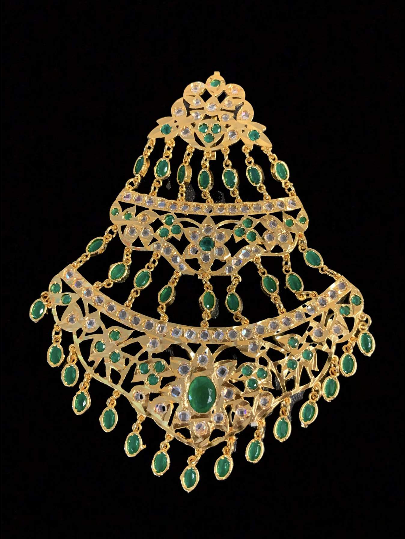 DJHR76 Naveen jhoomar in green    READY TO SHIP