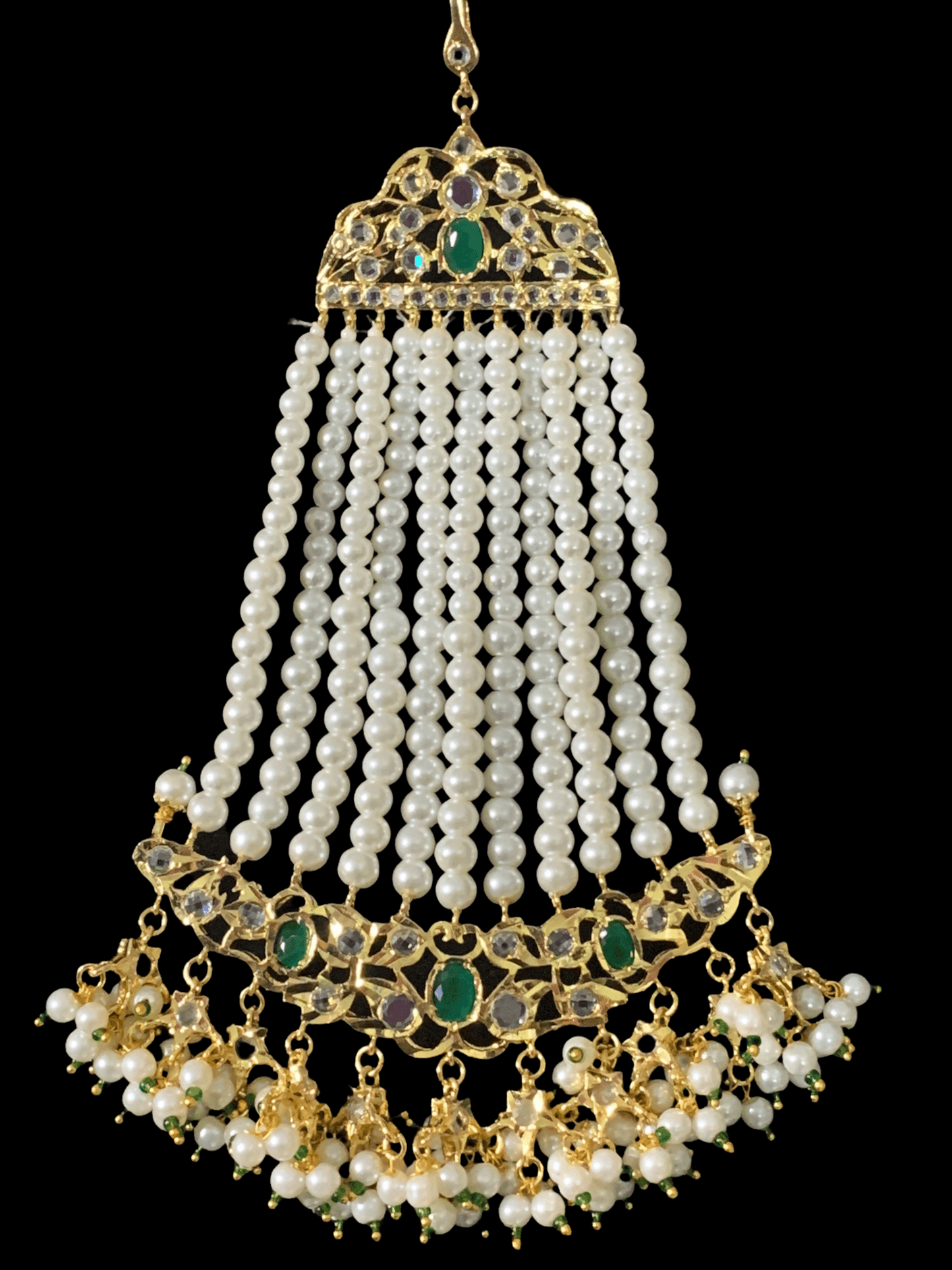 DJHR52 Nahera jhoomar in green    ( READY TO SHIP )